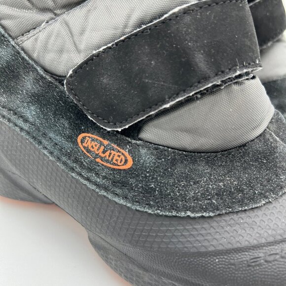 Columbia Techlite Boots Winter Snow Day Black Orange Leather Rubber size 6 - Picture 3 of 16
